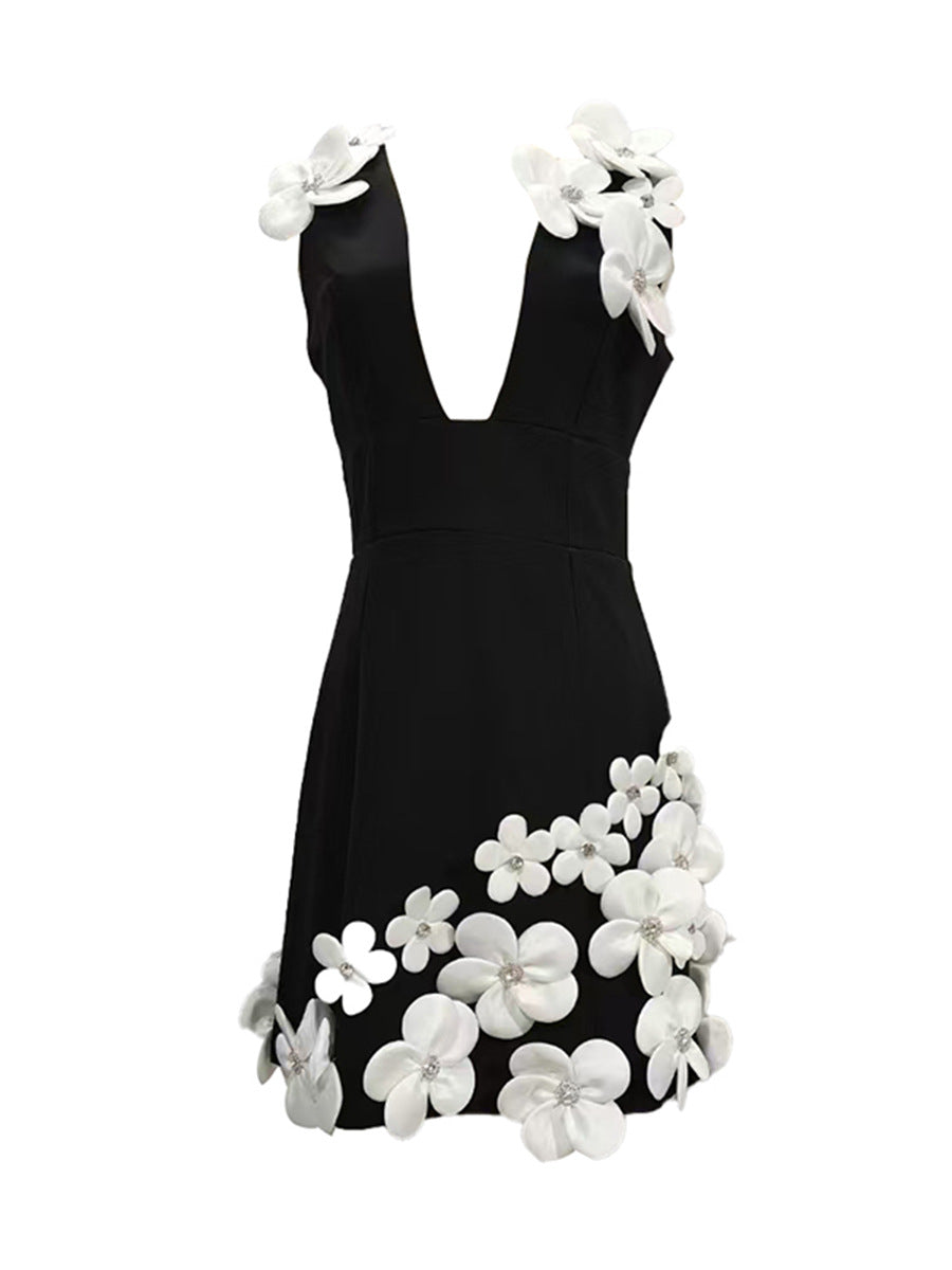 Black and White Mini Dress