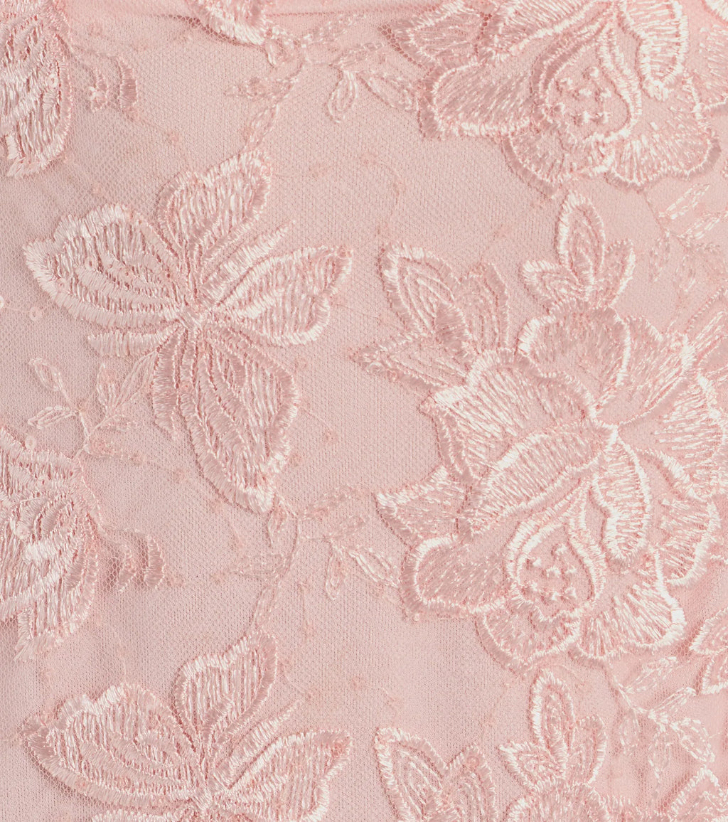 Butterfly Lace A-Line Mini Dress