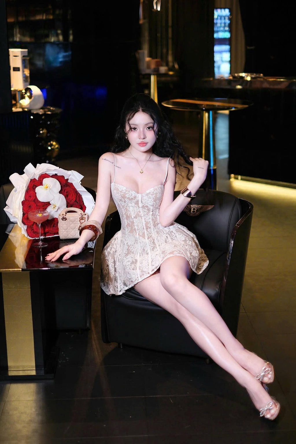 Alessia Lace Mini Dress