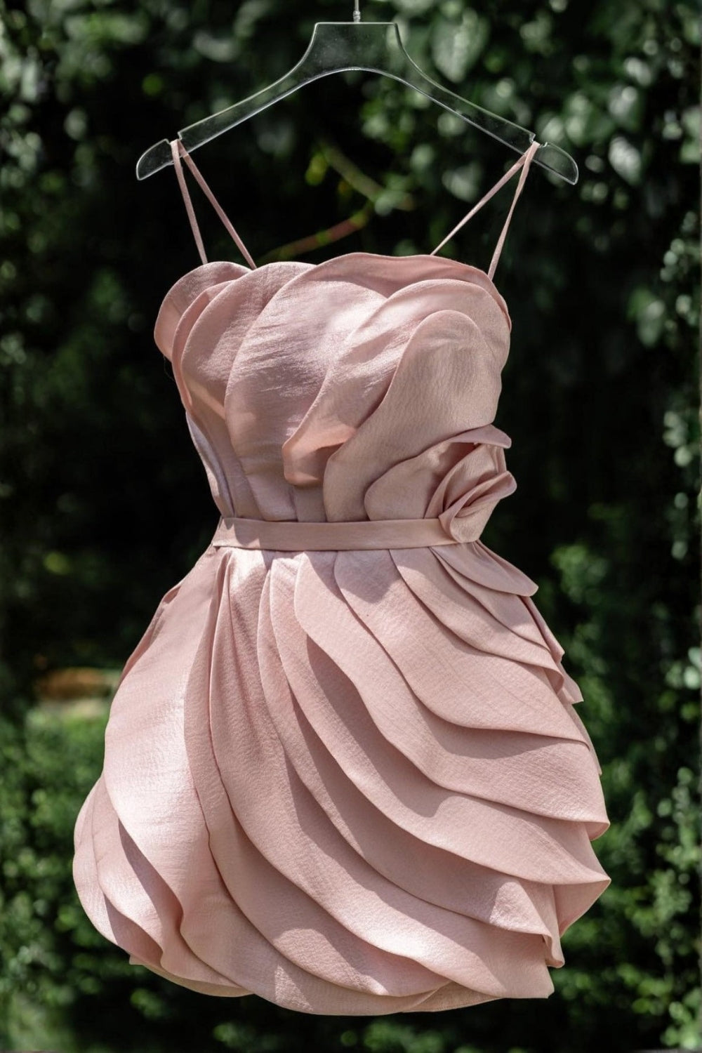 STRAPPY FLORAL WAISTED MINI DRESS