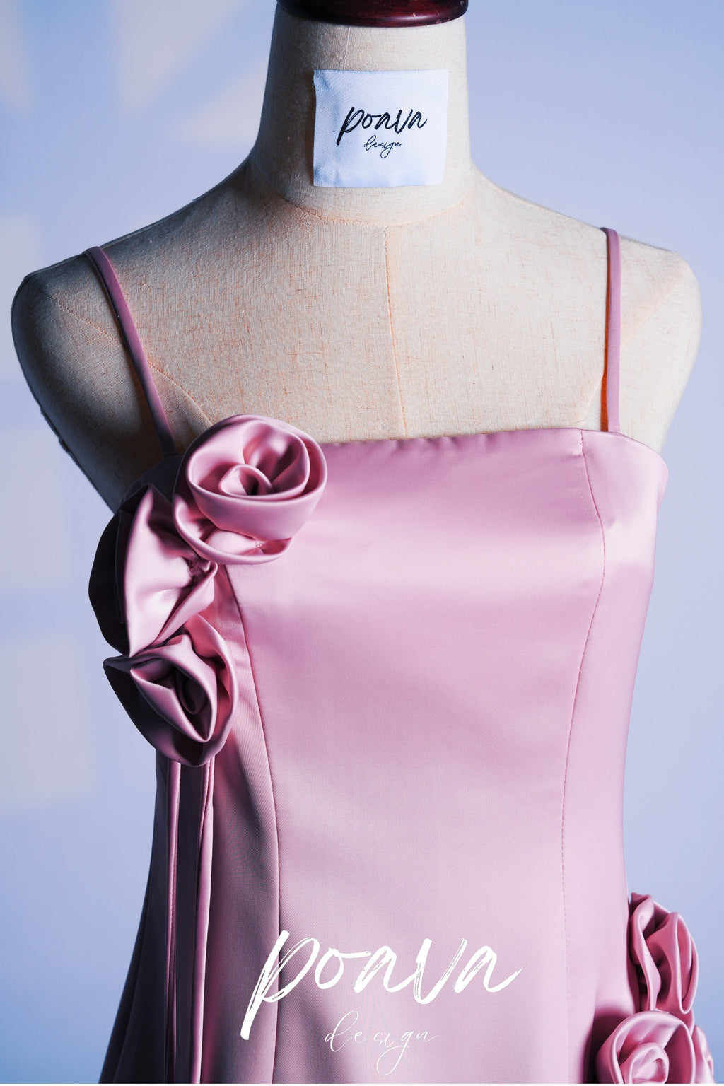 Pink flower mini dress