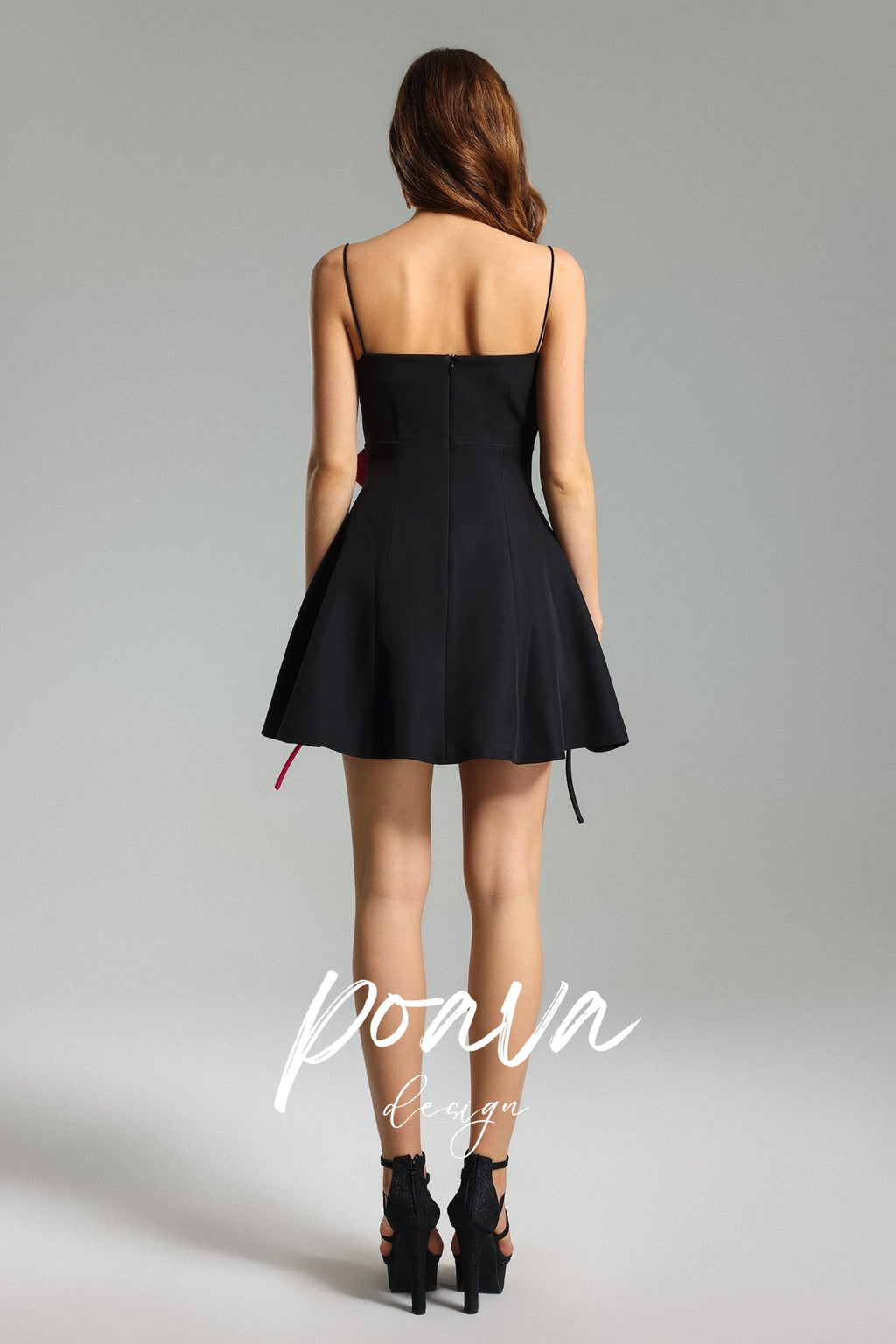 Leaf Design Mini Dress