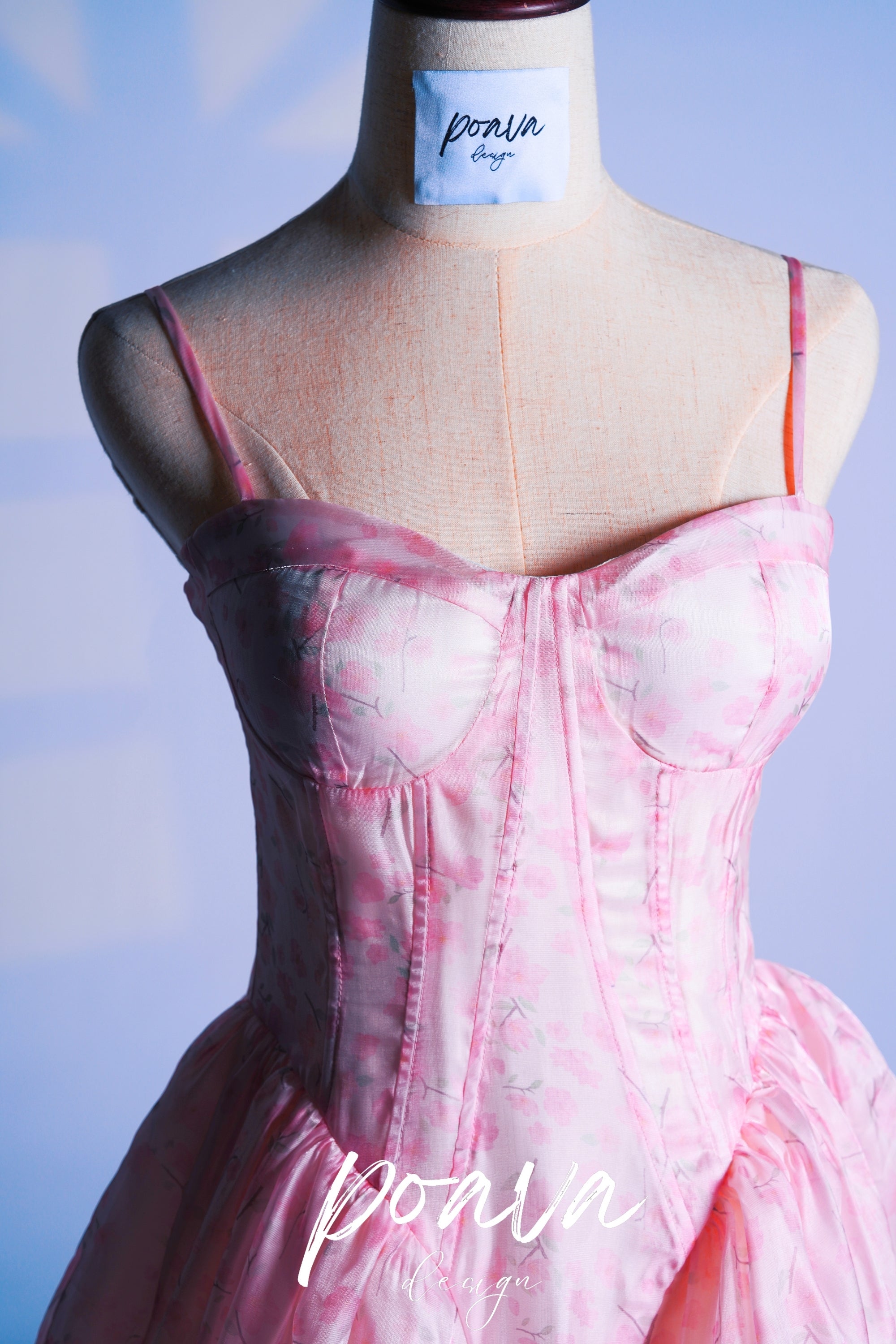 flower printed mini dress in pink