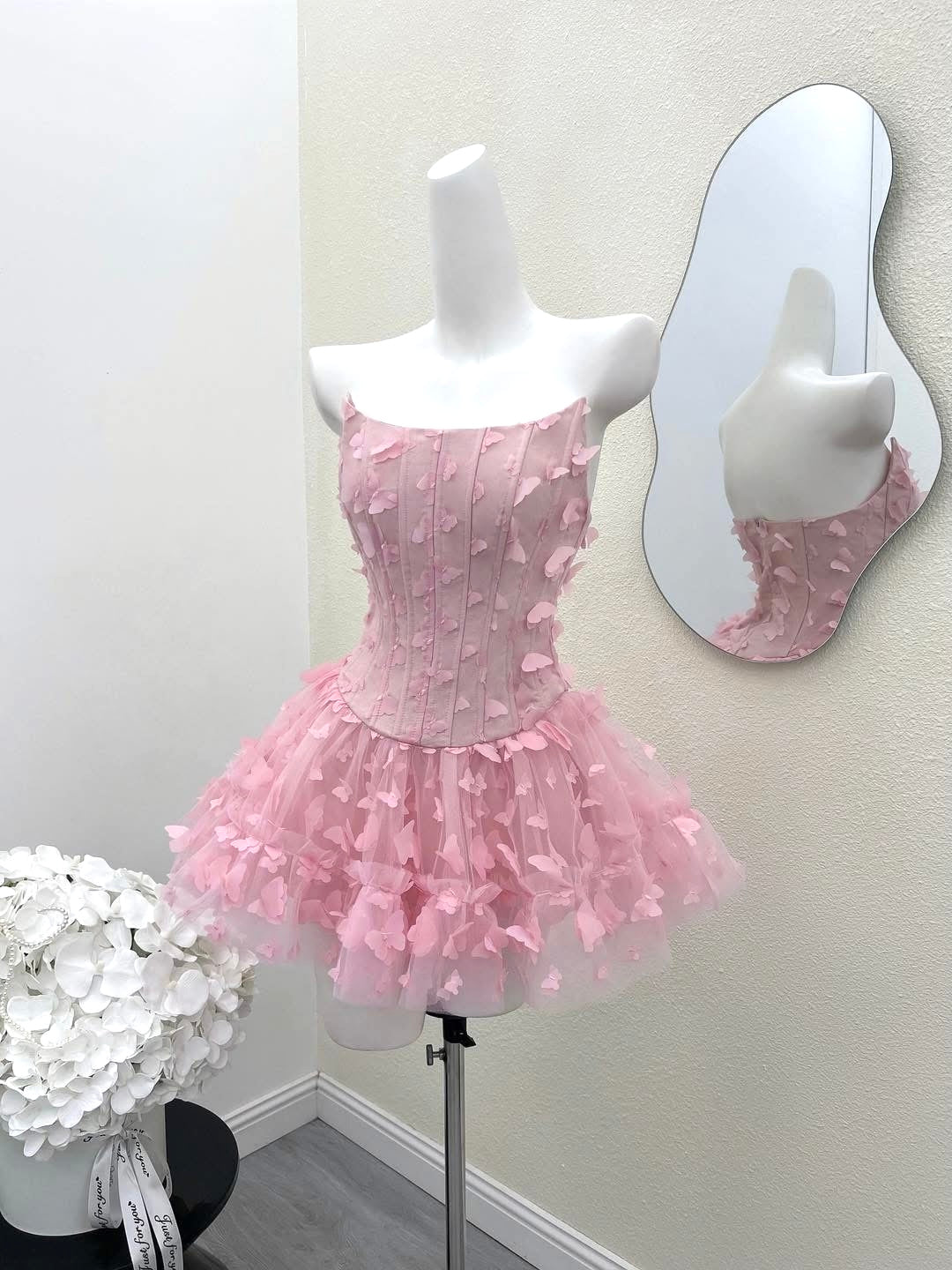 Adara Butterfly Corset Mini Dress