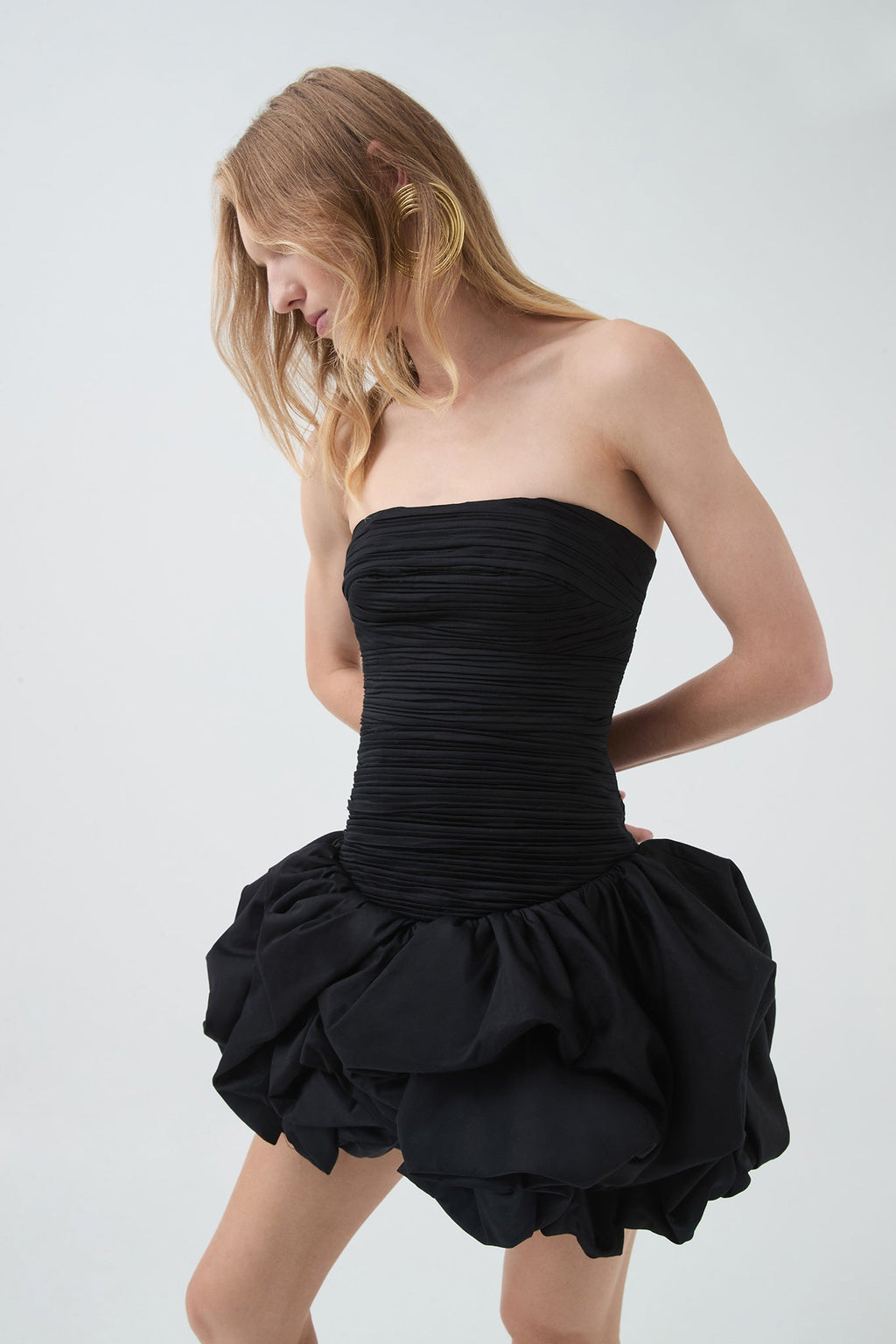 Violette Bubble Hem Mini Dress