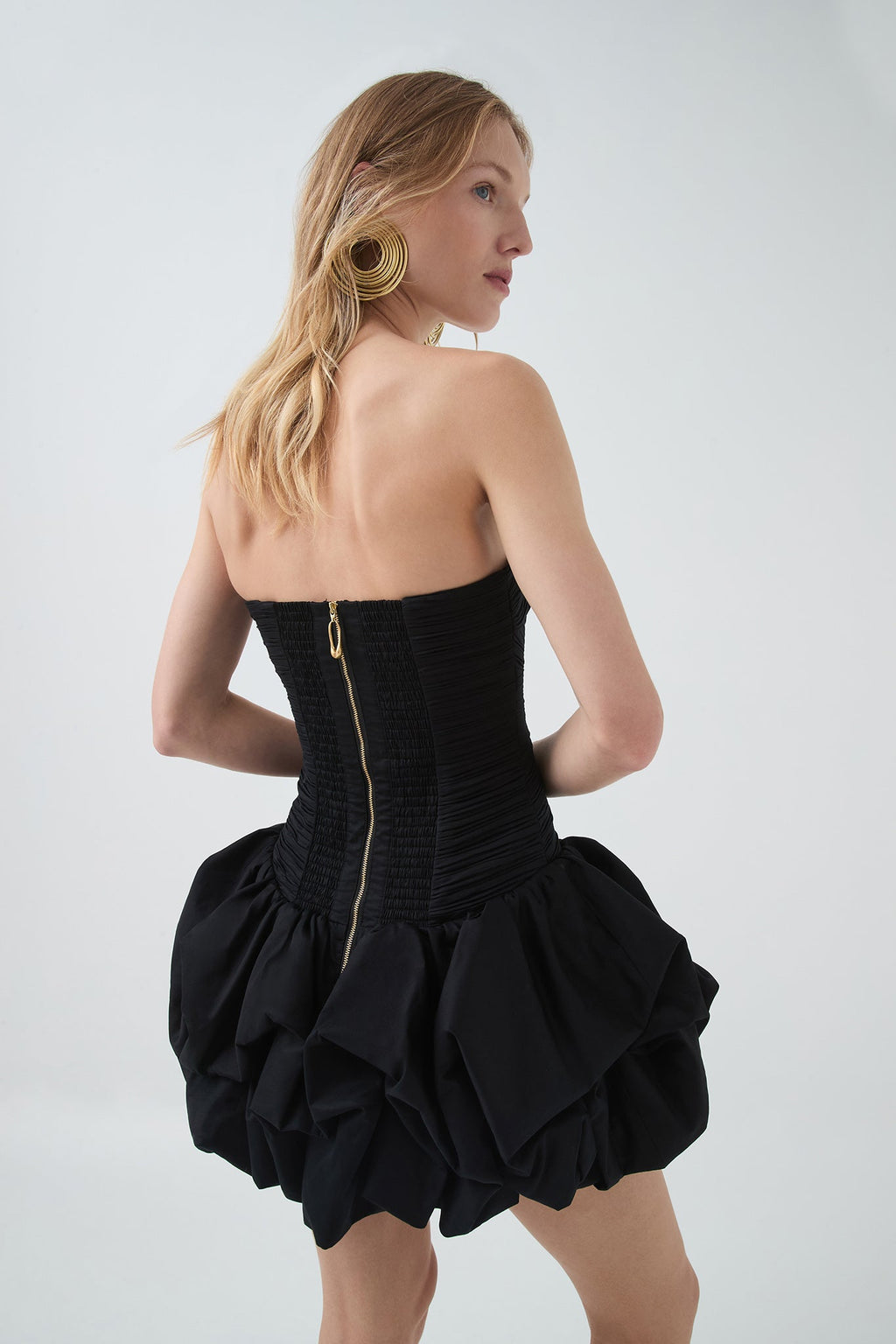 Violette Bubble Hem Mini Dress