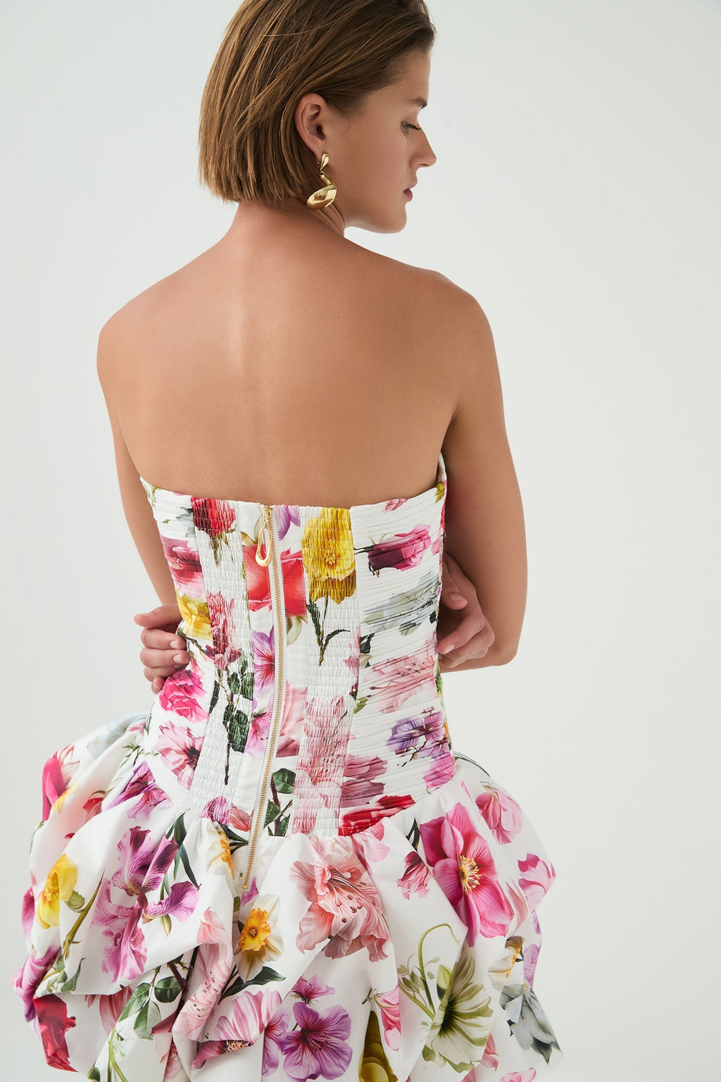 Violette Bubble Hem Mini Dress