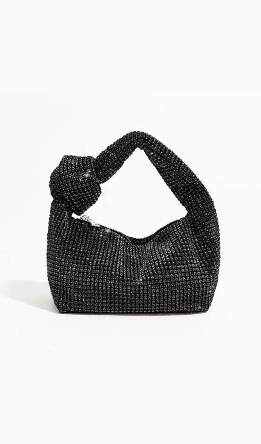 EMBELLISHED HAND BAG IN BLACK