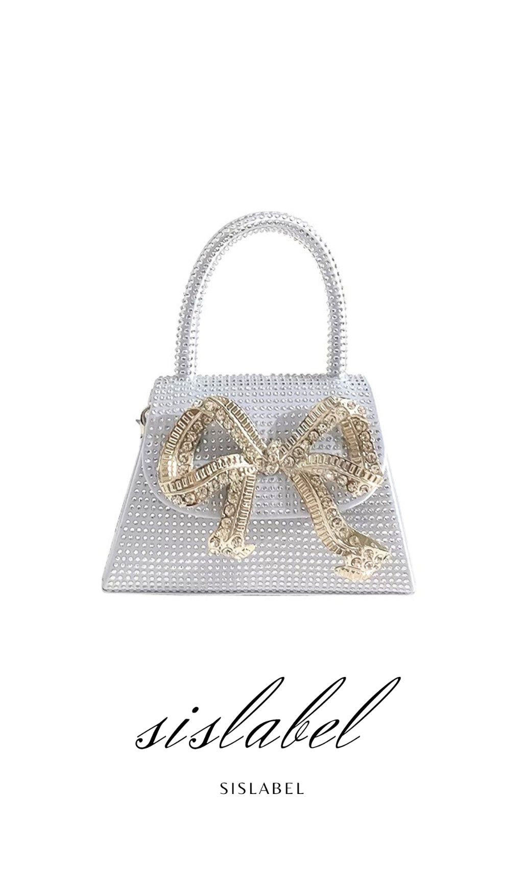 BOW EMBELLISHED TOTE BAG