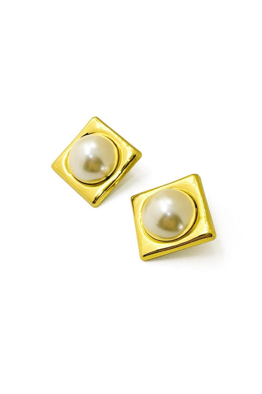 GOLD GEOMETRIC SQUARE EARRINGS