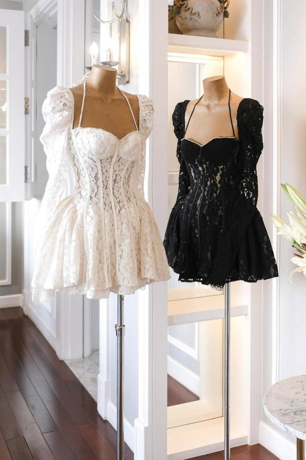 Valerie Lace Cortset Mini Dress