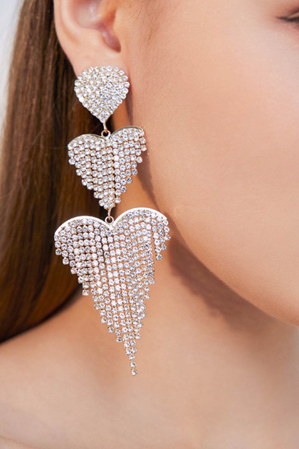 Silver Crystal Earrings