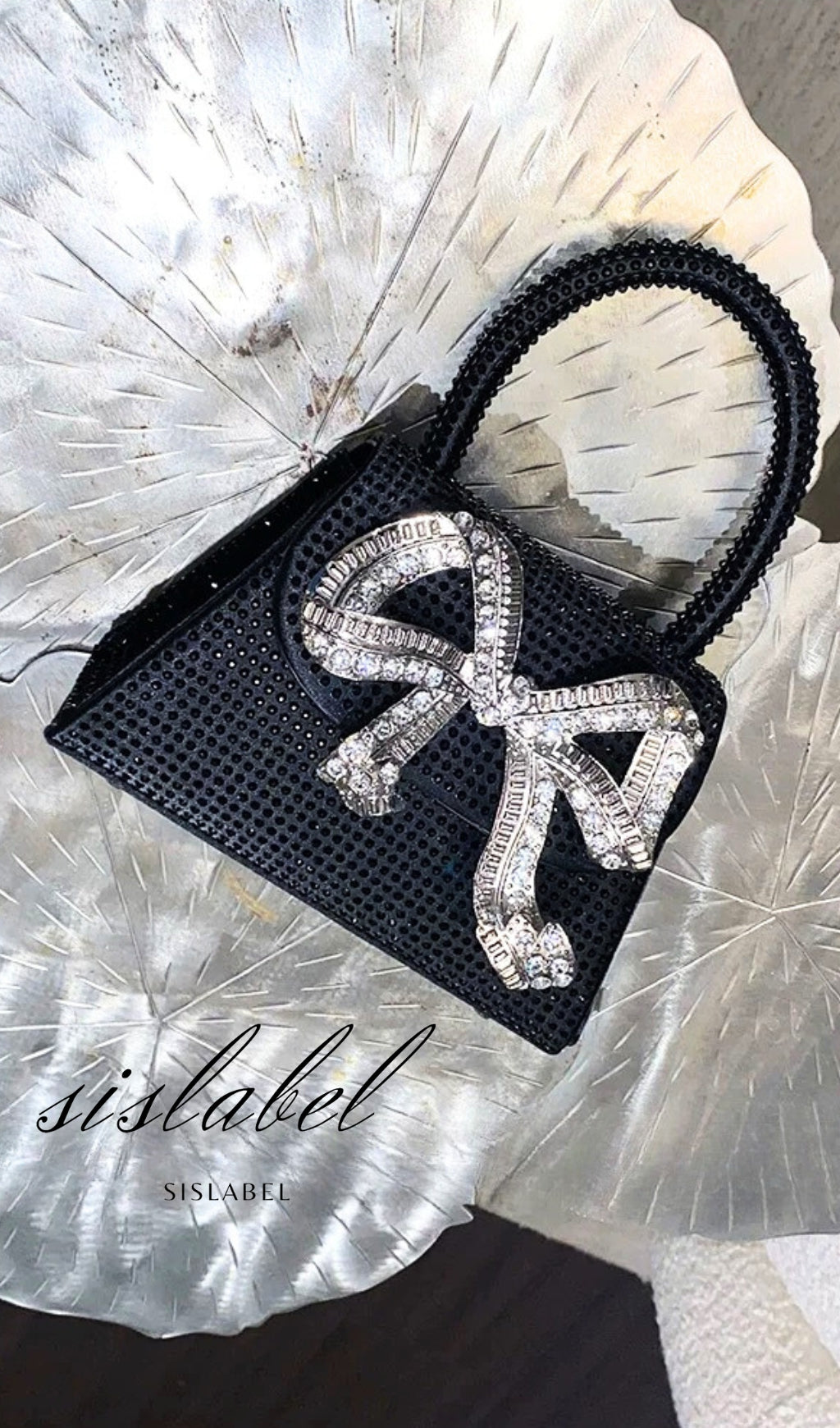 BOW EMBELLISHED TOTE BAG