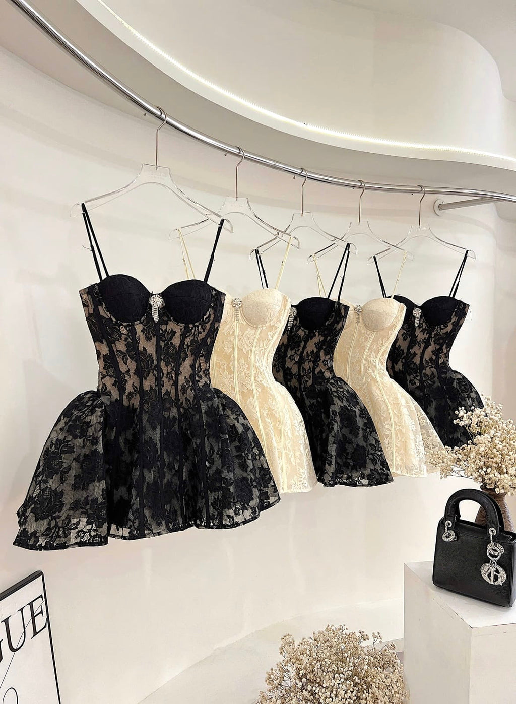 Camilla Corset Lace Mini Dress