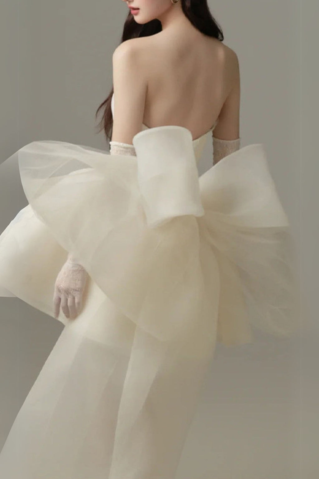 Dervla Strapless Bow Mini Dress