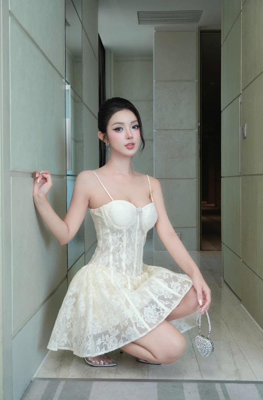 Camilla Corset Lace Mini Dress