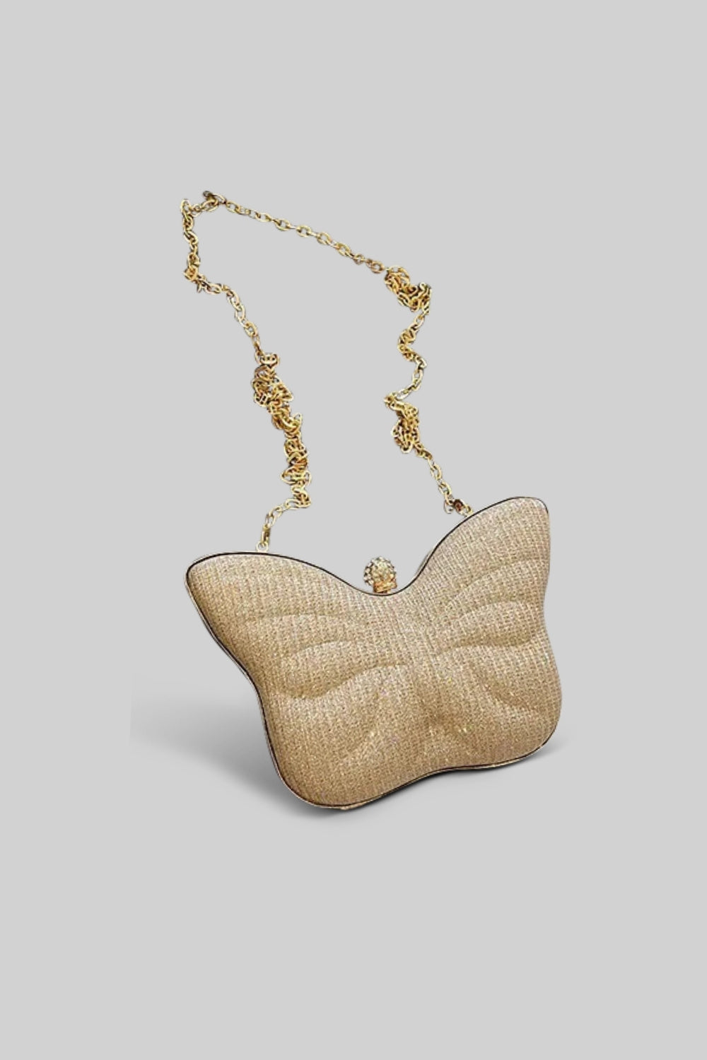 Butterfly Sparkly Clutch - Gold
