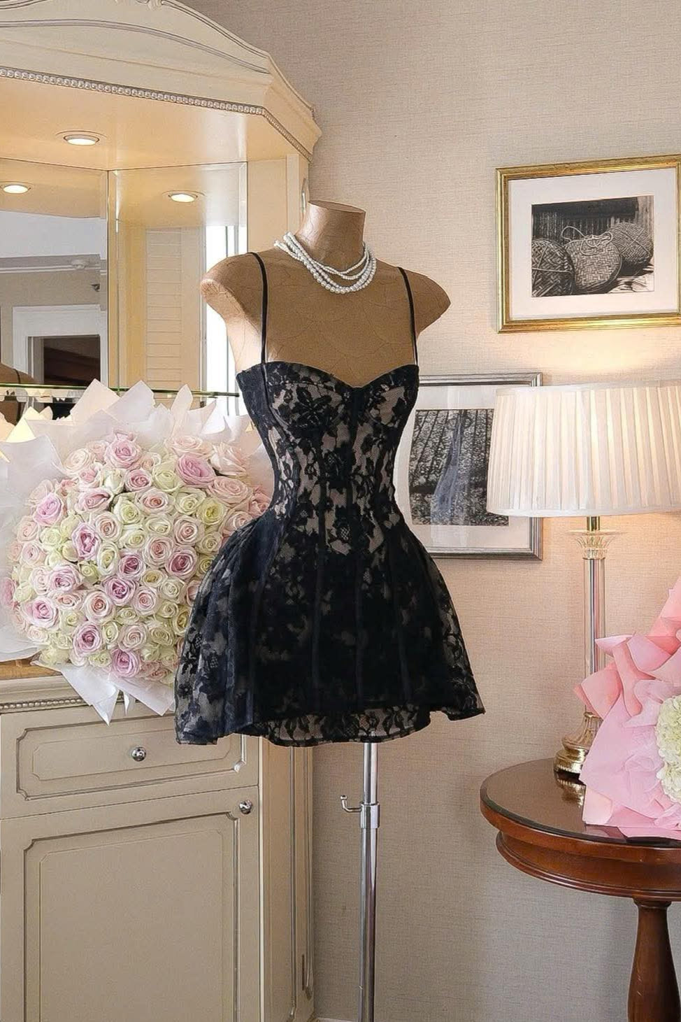 Alessia Lace Mini Dress