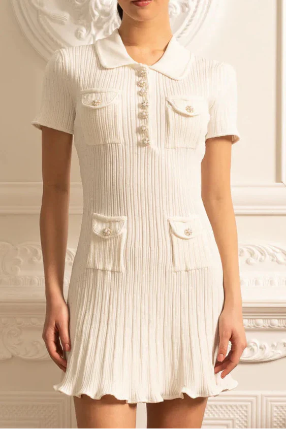 Sequin Knit Mini Dress