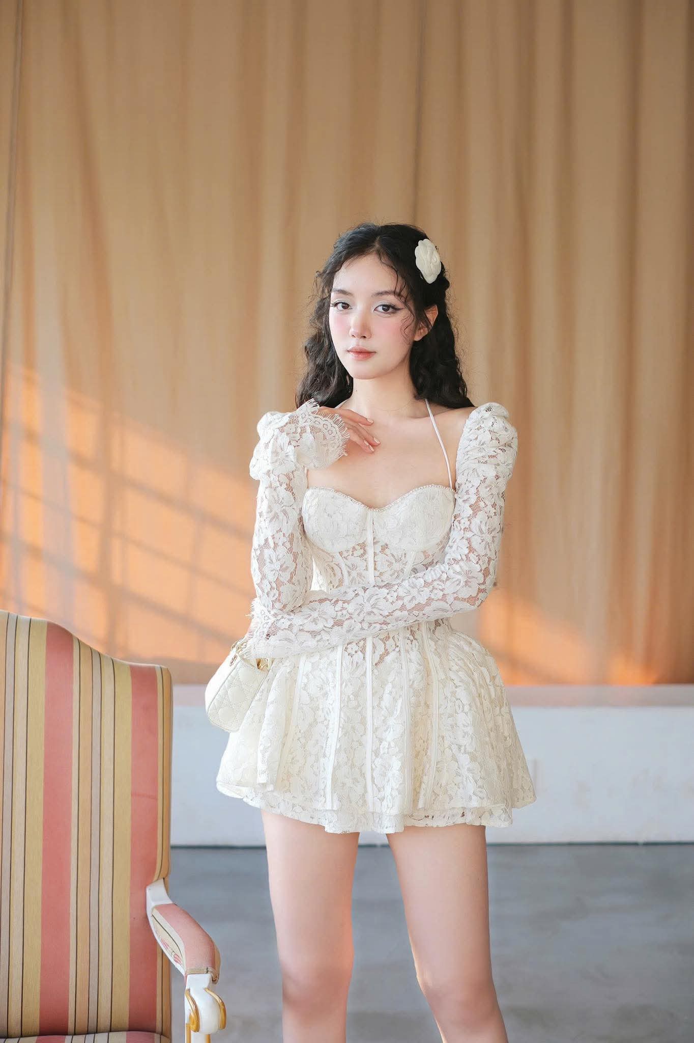 Valerie Lace Cortset Mini Dress