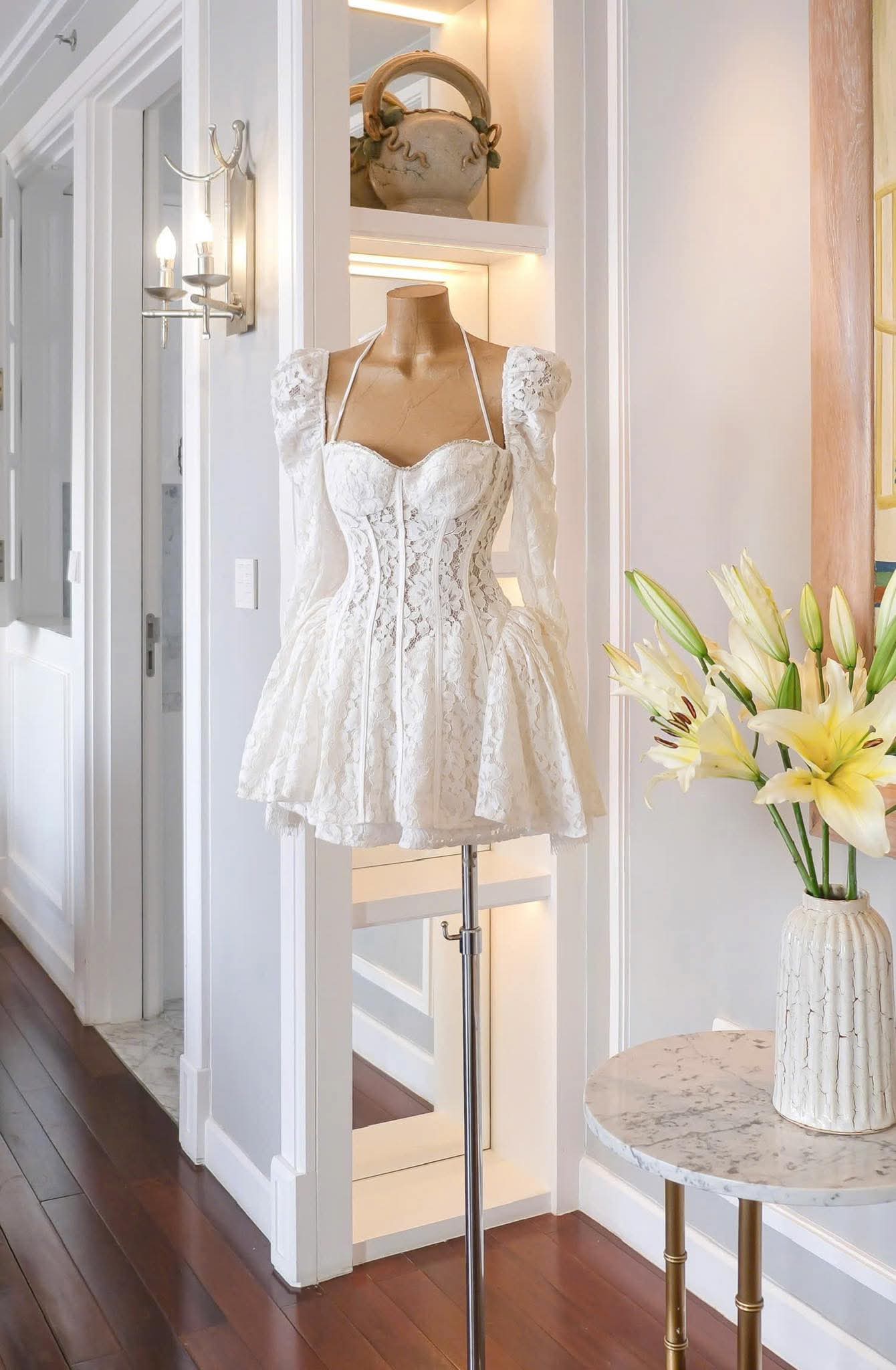 Valerie Lace Cortset Mini Dress