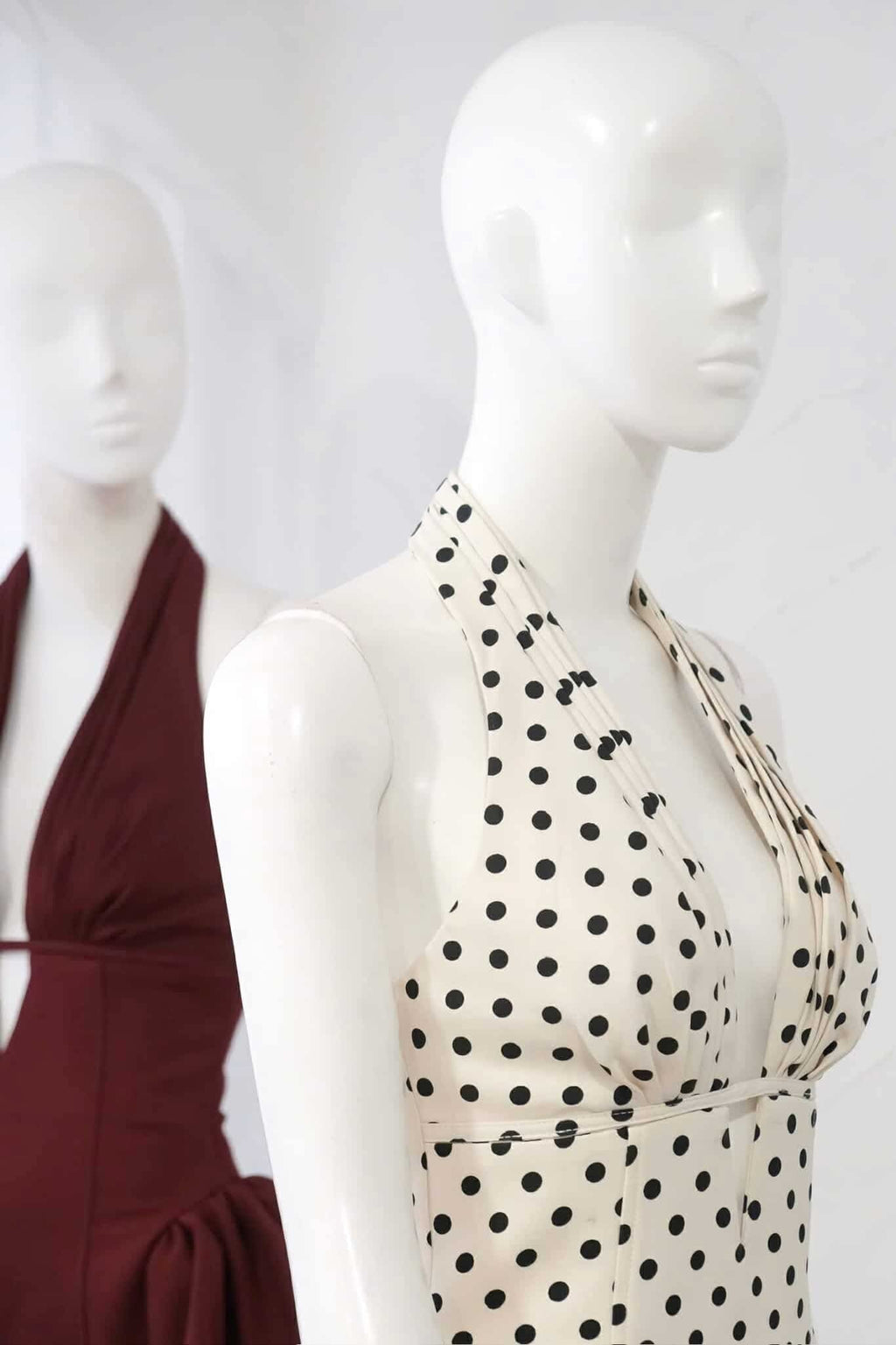 Tiffany Plunge Dot Mini Dress