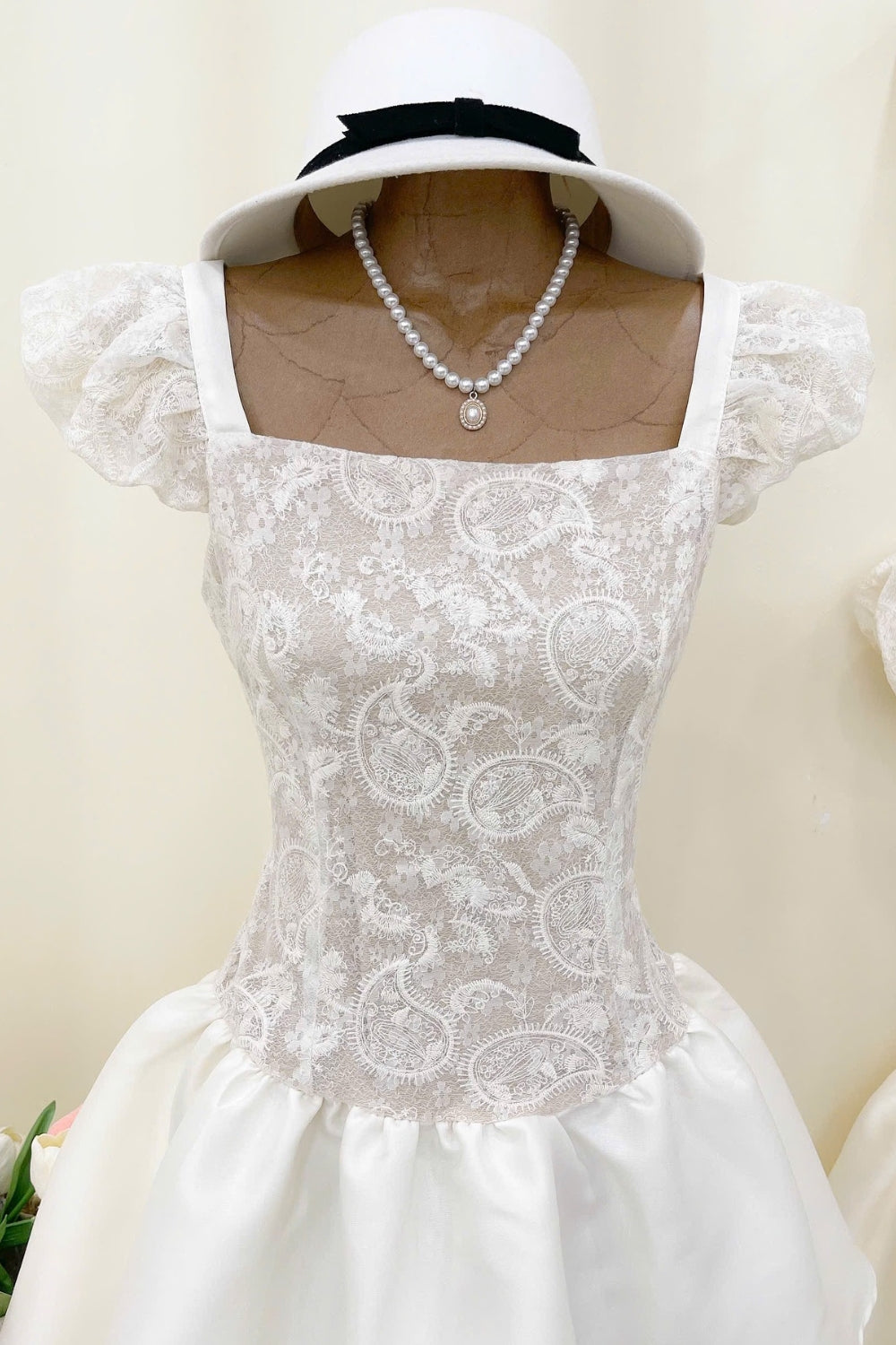 Iraiay Crochet Embroidery Mini Dress