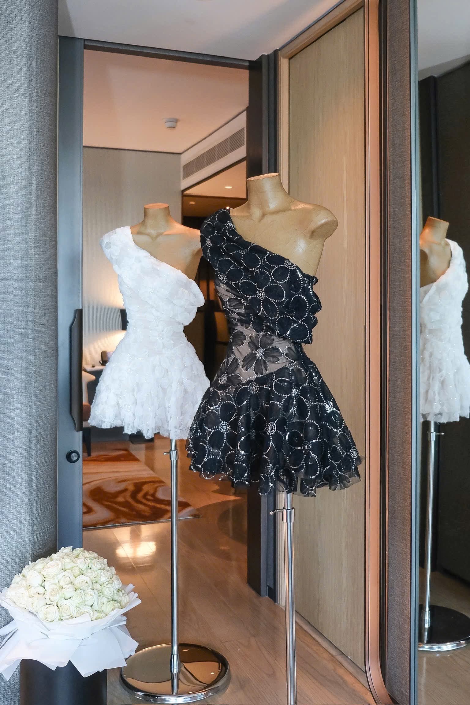 Nicola Asymmetry Mini Dress