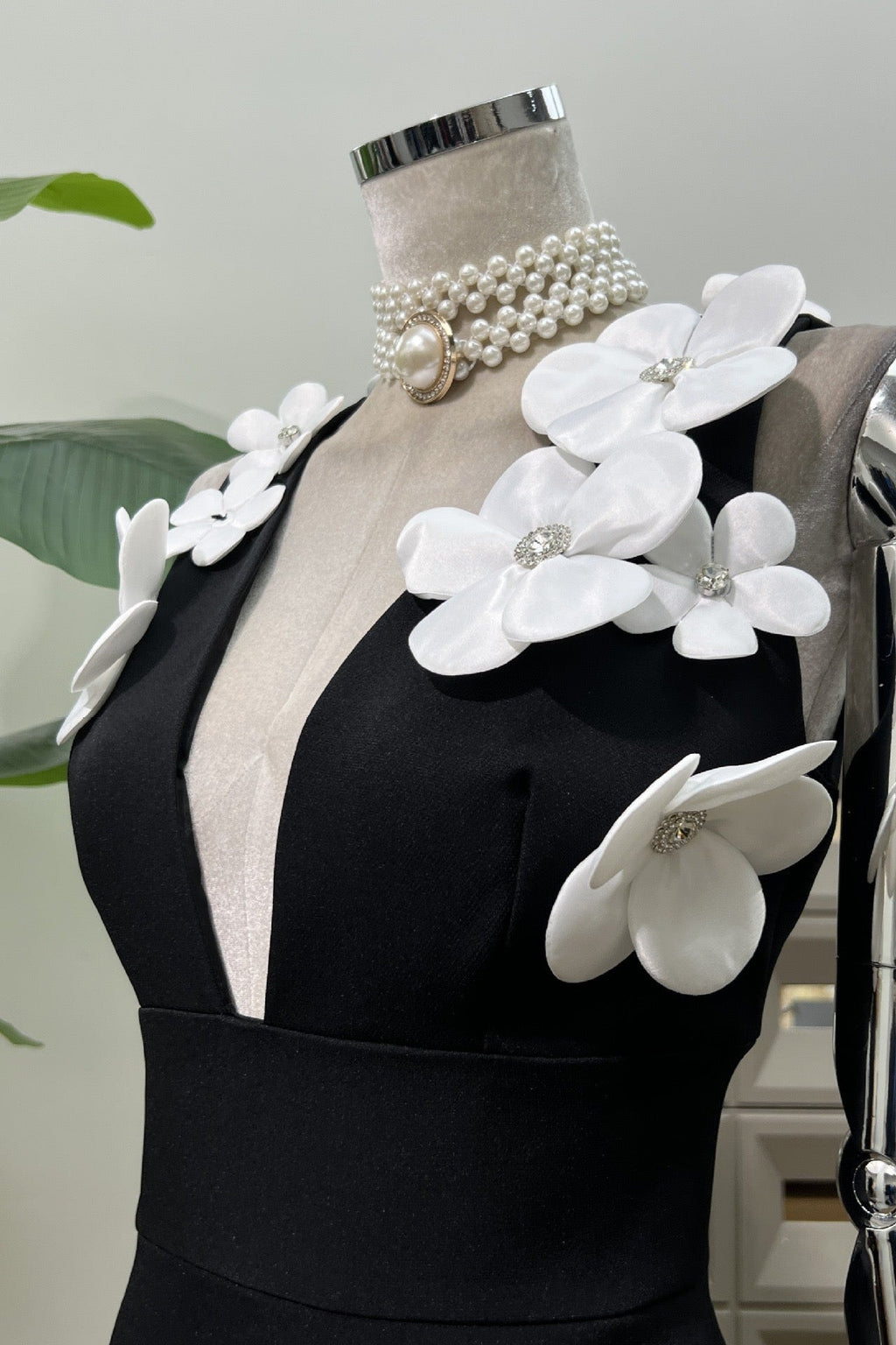 Black and White Mini Dress