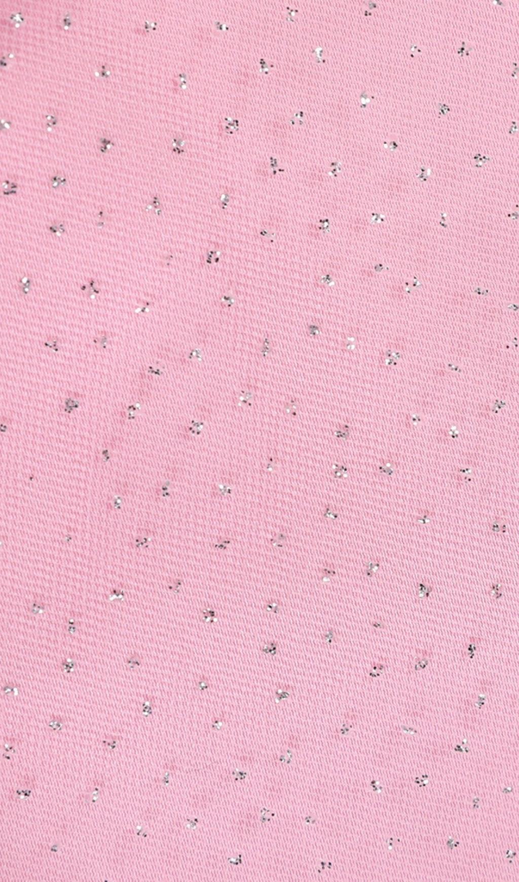 PINK OFF SHOULDER BOW CORSET MINI DRESS