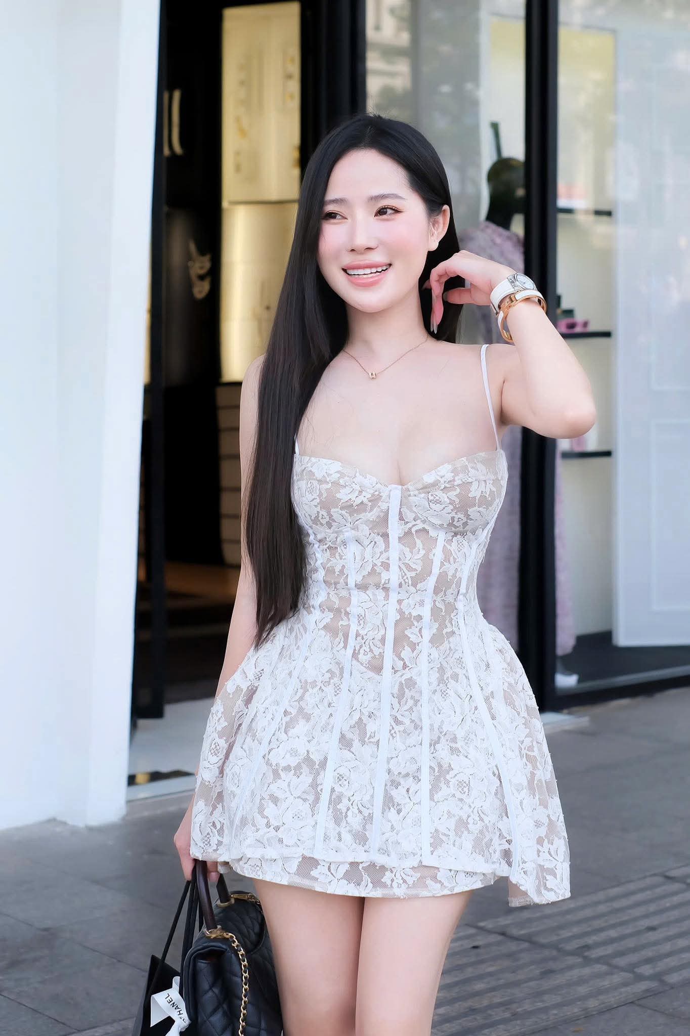 Alessia Lace Mini Dress