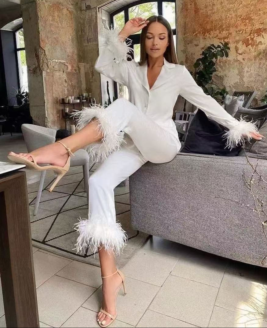 Darcie White Pajamas