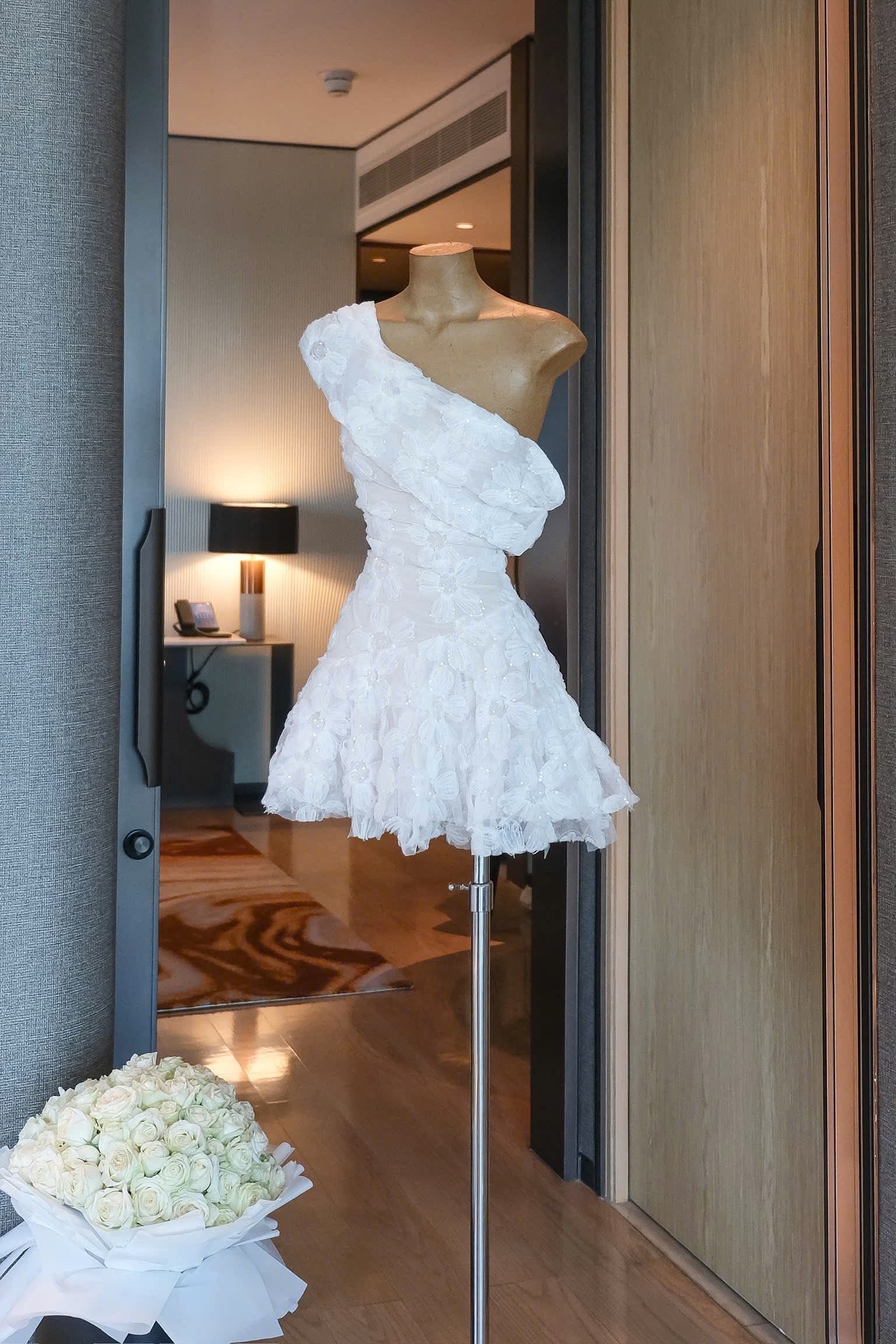 Nicola Asymmetry Mini Dress