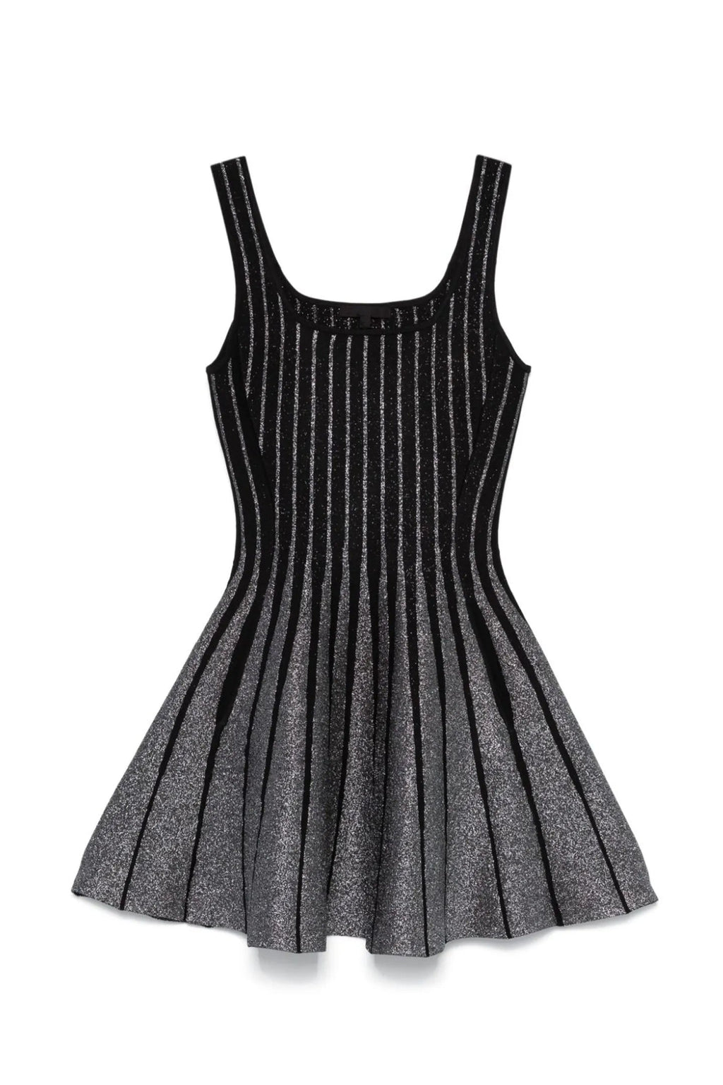 ARLENE SQUARE NECK STRIPE MINI DRESS