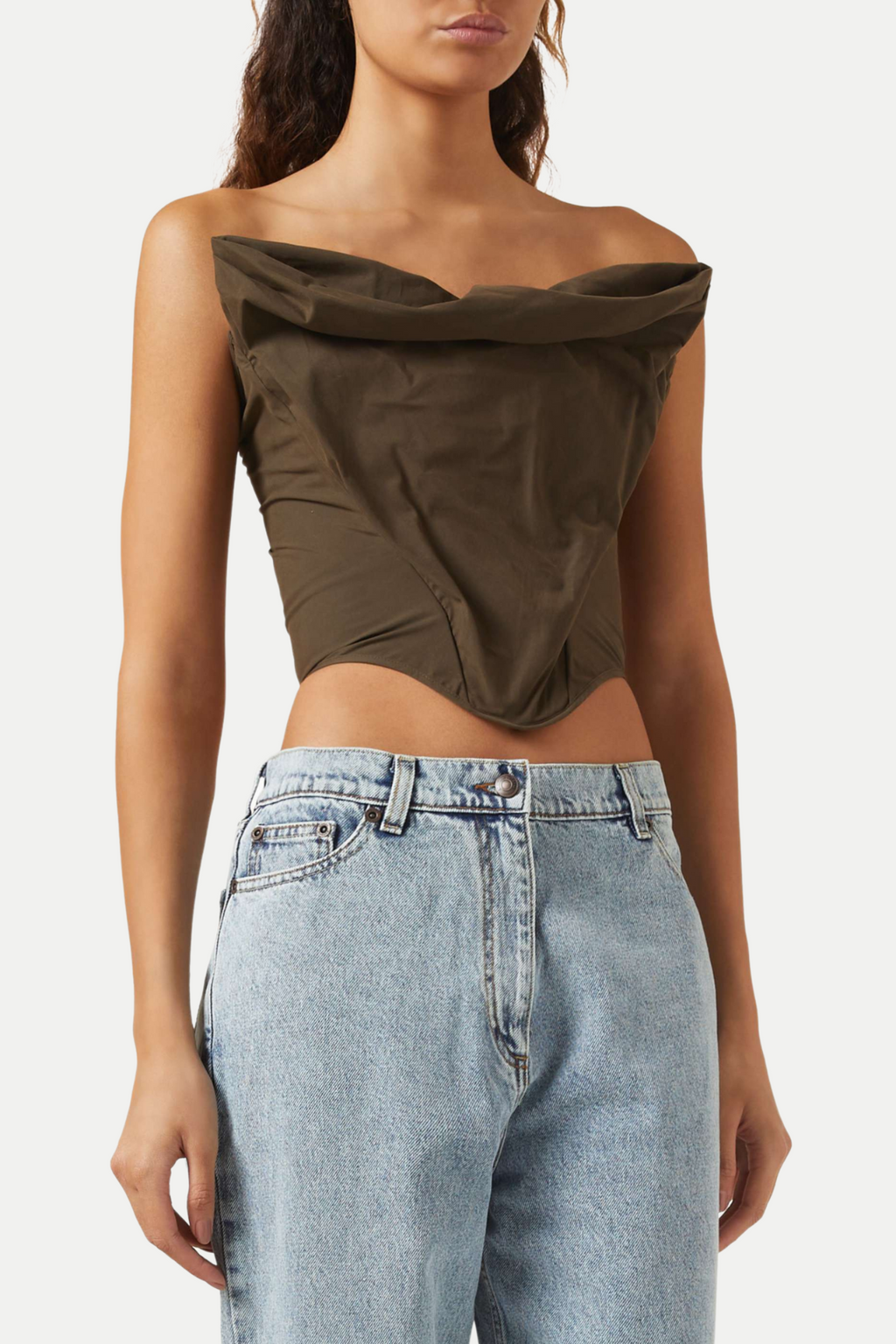 Balius Draped Satin Corset