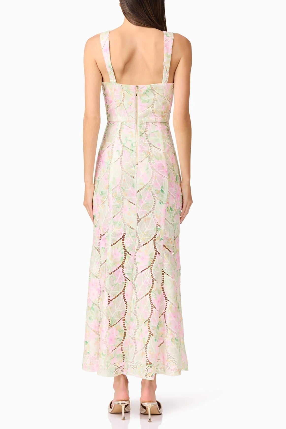 karen Floral maxi Dress in multicolor