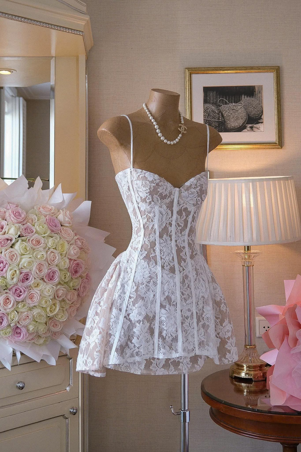 Alessia Lace Mini Dress