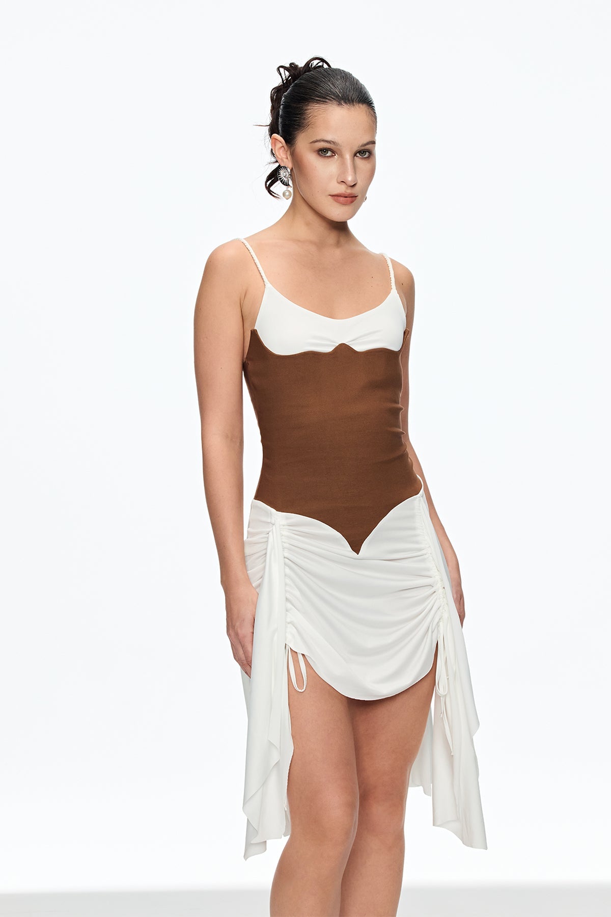 eunice Ruch Spaghetti Mini Dress