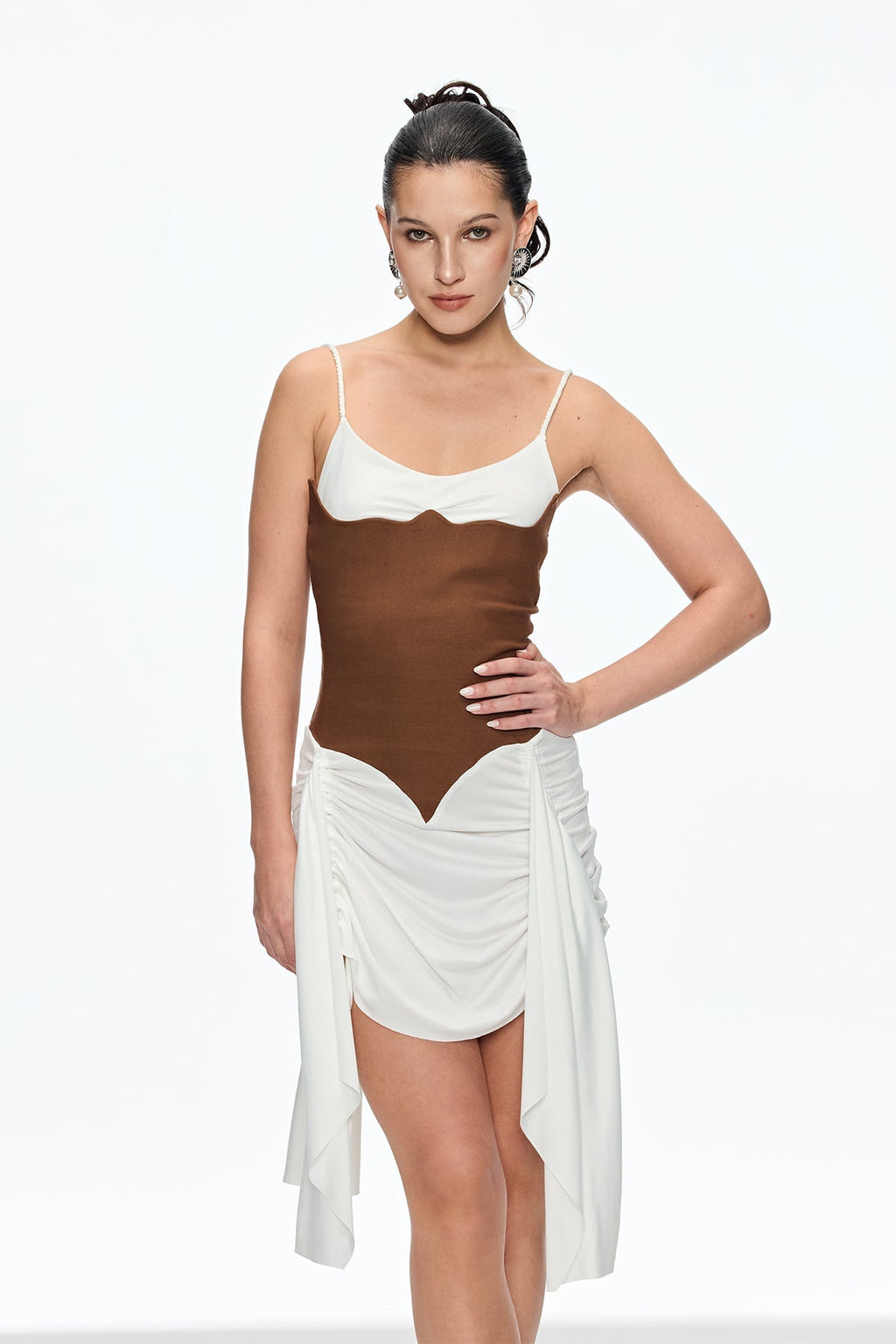 eunice Ruch Spaghetti Mini Dress