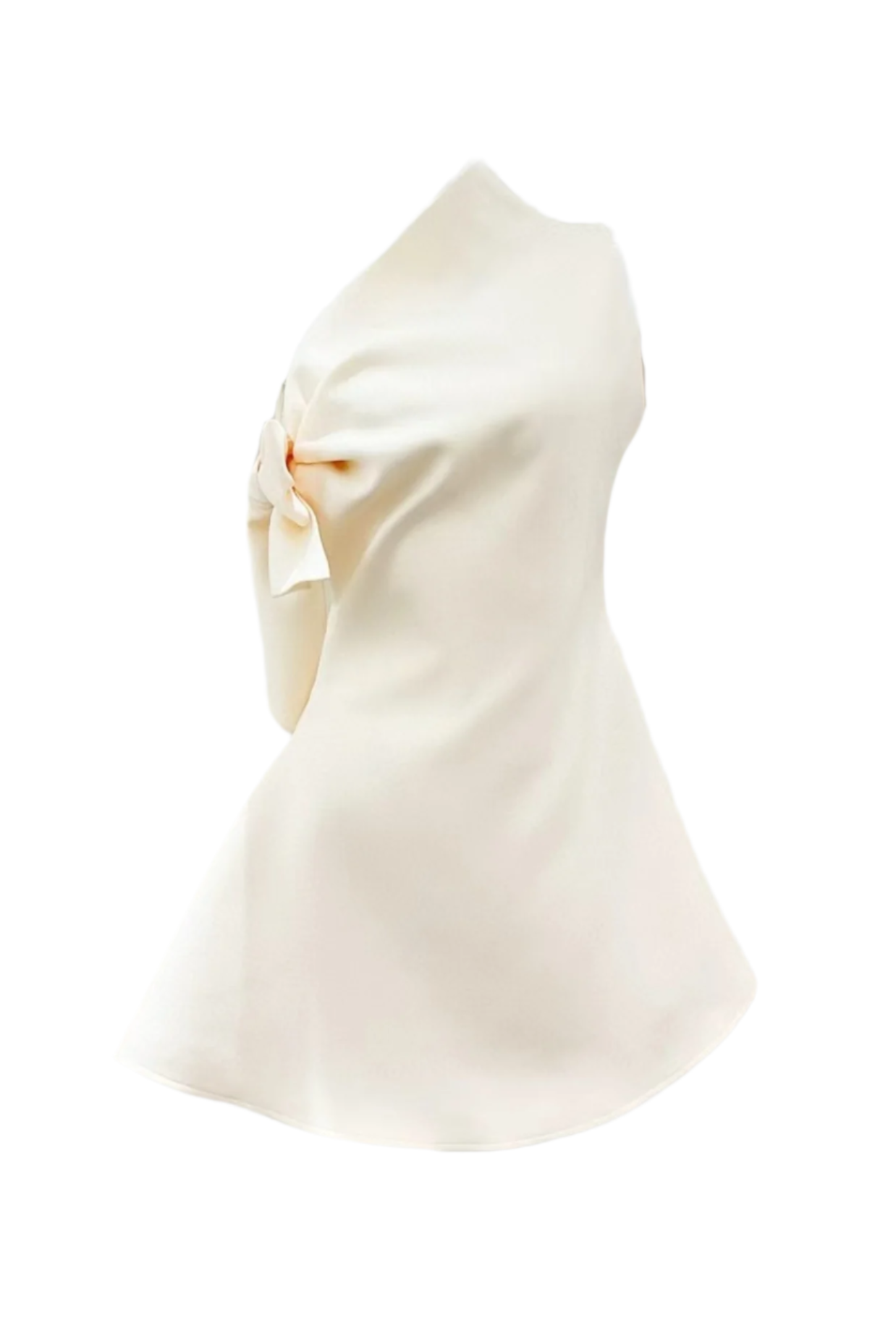 Calwa Asymmetric One Shoulder Flare Mini Dress