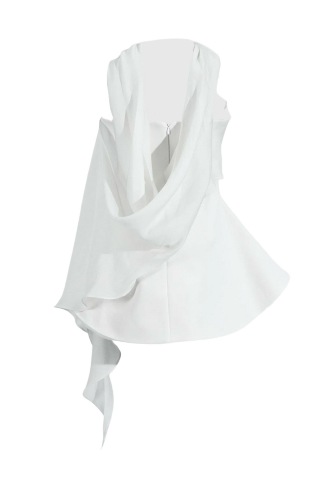 Calwa Scarf Strapless Flare Mini Dress