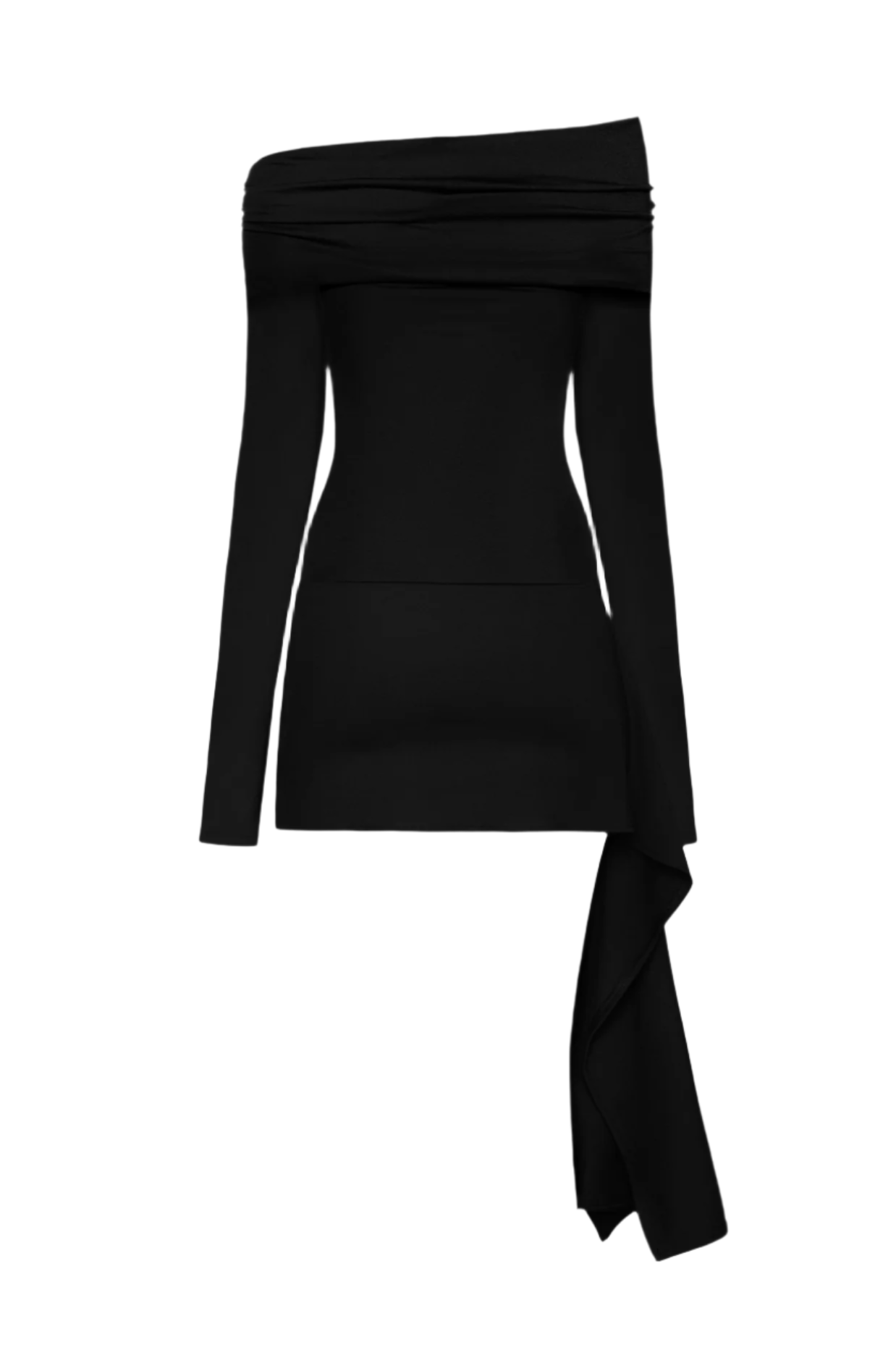 Christe Asymmetric Cutout Mini Dress