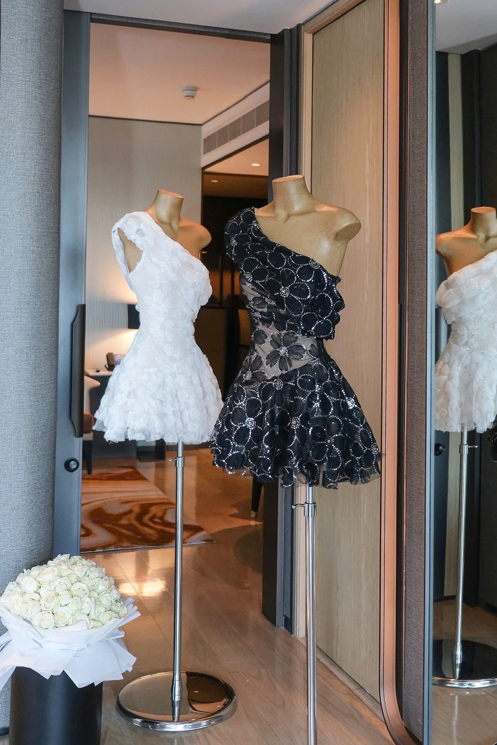 Nicola Asymmetry Mini Dress