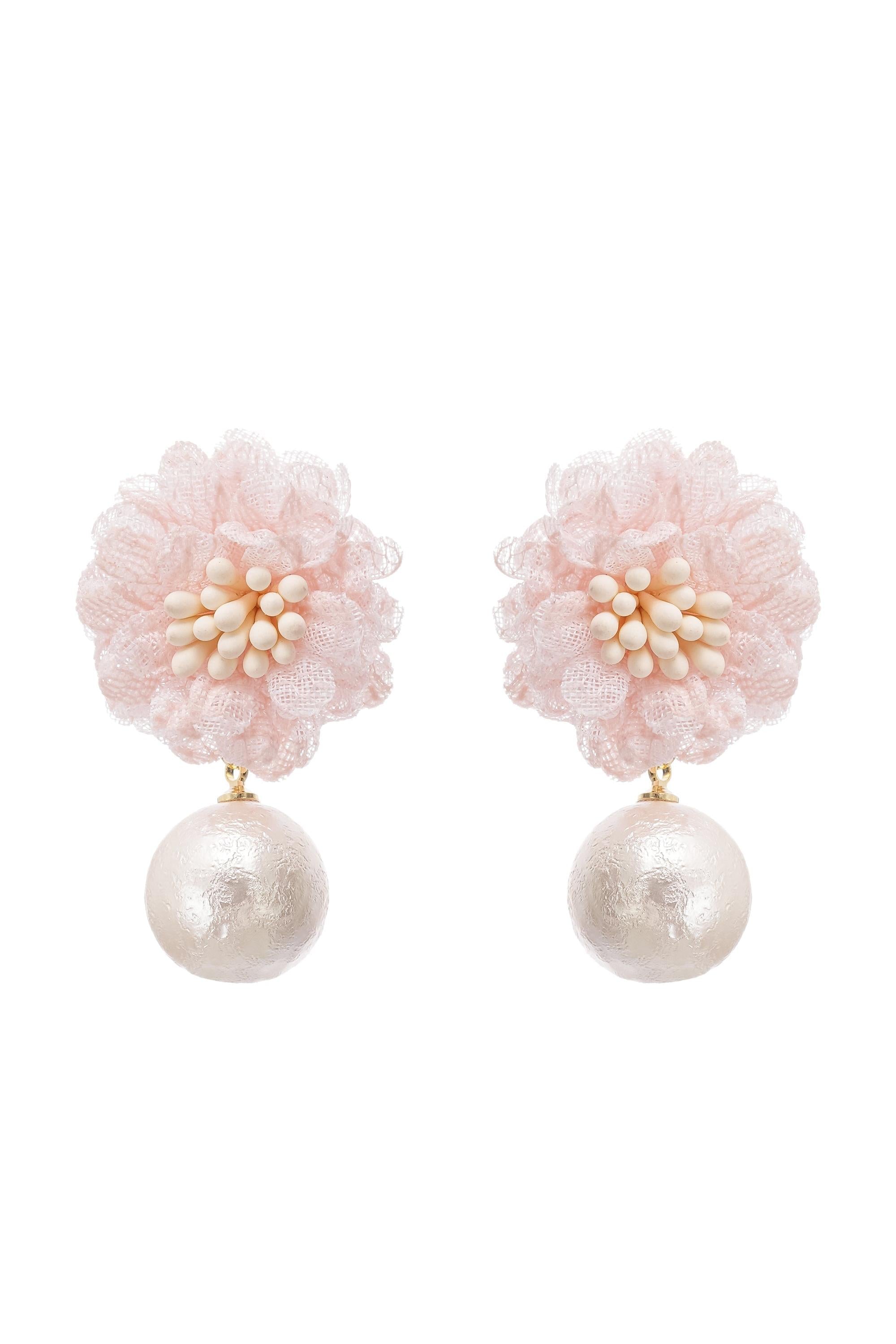 Capriana floral motif drop earrings