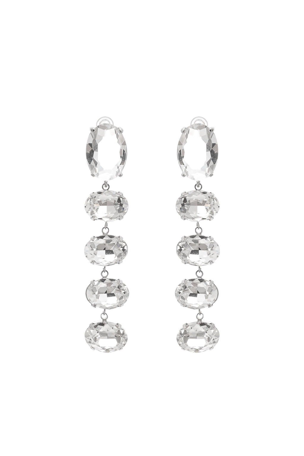 Felicia crystal-embellished dangle earrings
