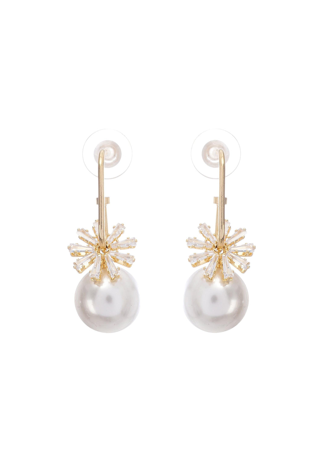 Kate crystal-embellished pearl earrings