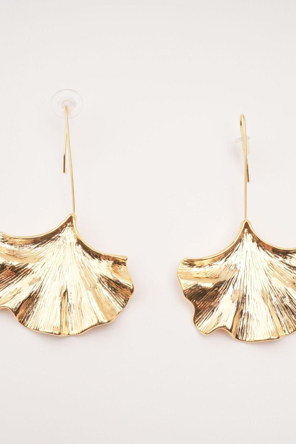 Juliet gold ginkgo drop earrings