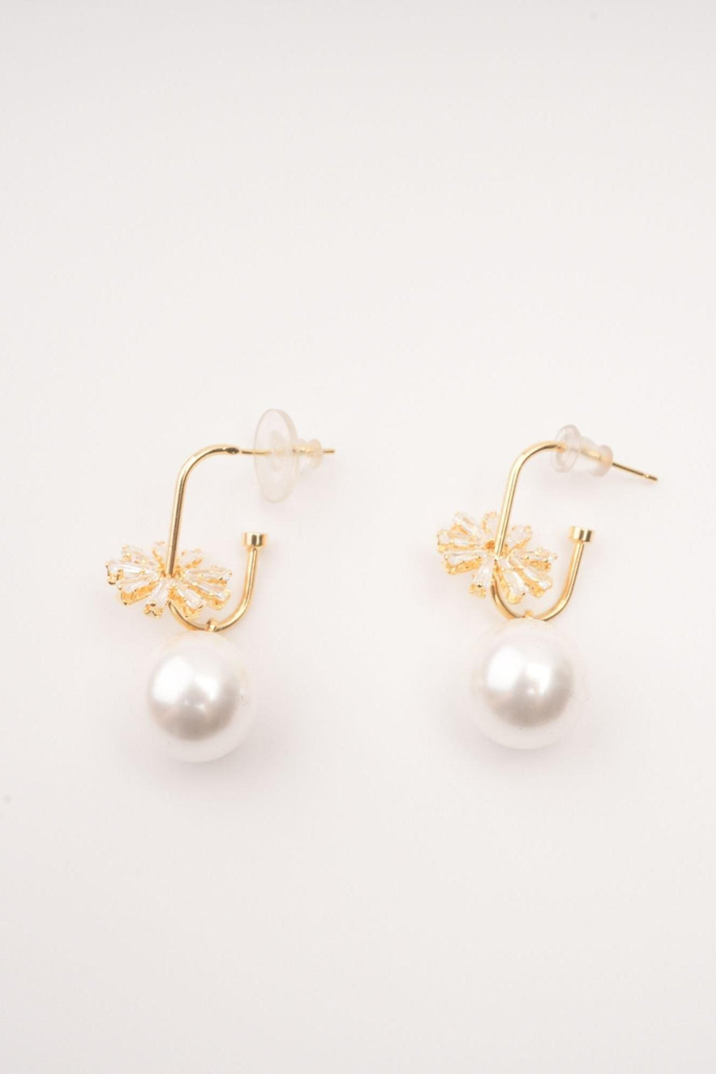 Kate crystal-embellished pearl earrings