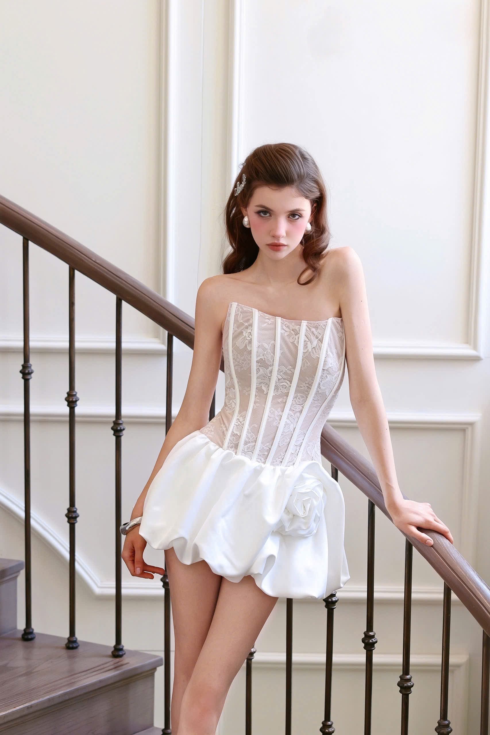 Nicolla Strapless Corset Mini Dress