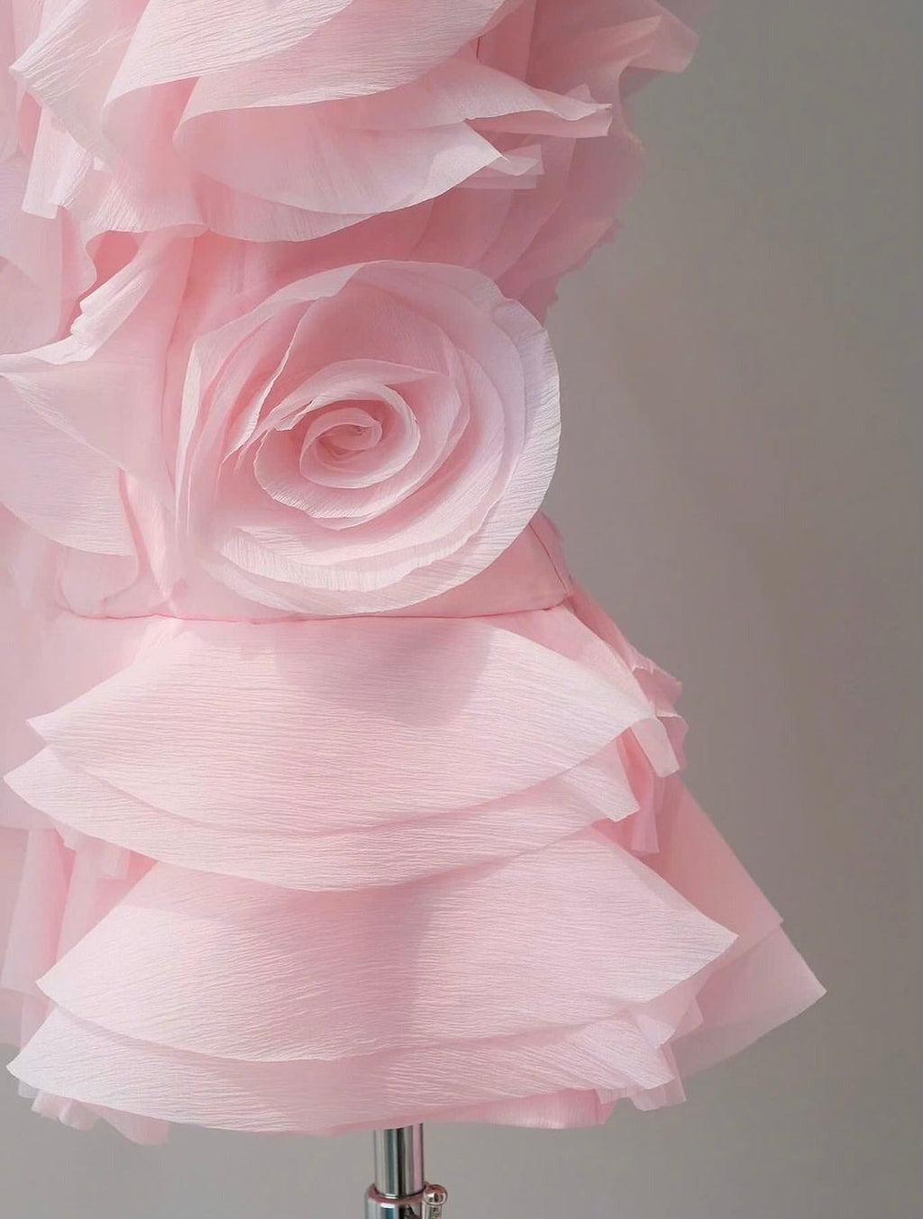 Theia Ruffle Layers Strapless Mini Dress In Pink